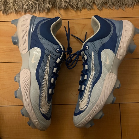 Nike Alpha Huarache Elite 4 Low MCS Baseball Cleats Mens 15 Blue DX6962-416 New